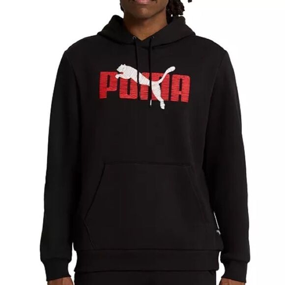 Puma Men’s Regular-Fit Bold Logo-Print Hoodie Black XL NWT - Picture 1 of 5